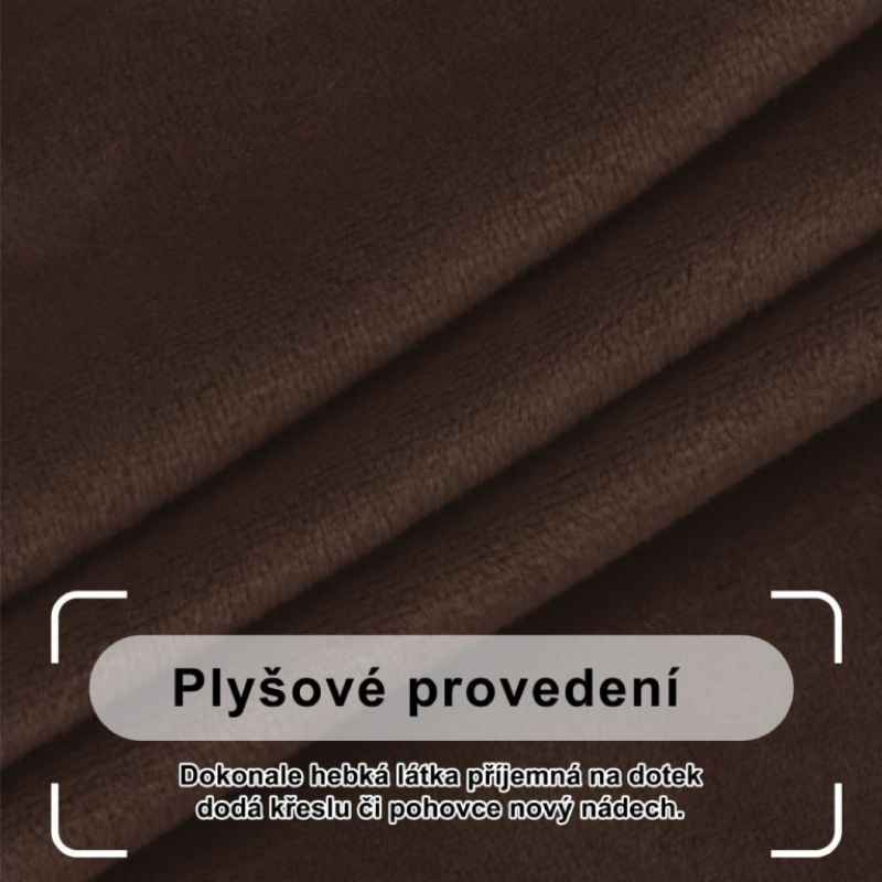 potah na pohovku plyšový